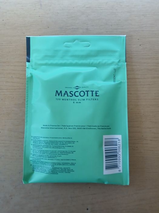 Filtry Mascotte Mentol 6mm 120sz 10opak.