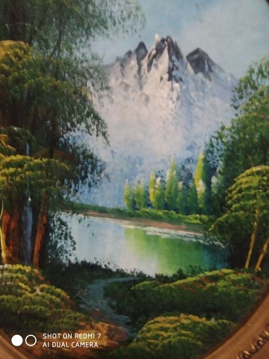 Красивая картина маслом.Европа.