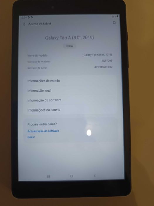 Samsung Galaxy Tab A 8.0 (2019) SM T290 + Powerbank + Cabos + Carregador