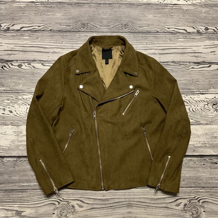 Косуха замшевая H&M HM Classic Fit Microsuede Biker Moto Racer Jacket