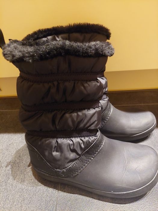 Crocs śniegowce w7. 24,24.5cm. Nieprzemakalne. Futerko. Stan bdb