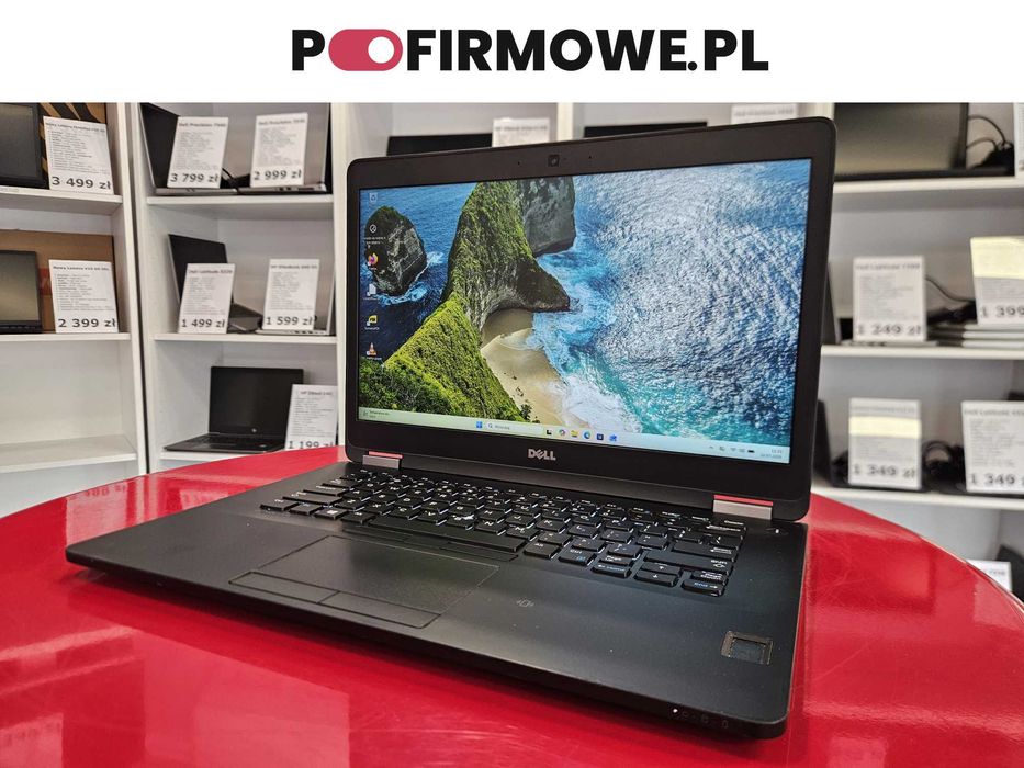 Laptop Dell Latitude E7470 14" Intel i5-6300U 8GB RAM 128GB SSD FullHD IPS Windows 11 Pro Faktura 23% Vat Gwarancja 12 Miesięcy PoFirmowe.pl