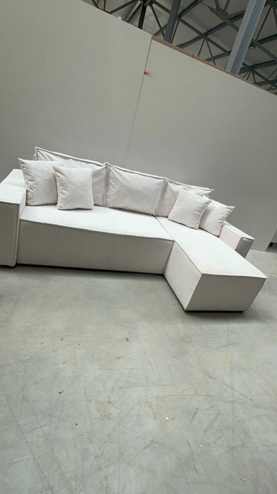 Sztruksowy narożnik rozkładany EDEN poso, pojemnik na pościel! 999ZŁ!!