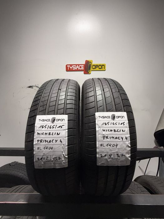 Opony letnie 185/65 R15 Michelin Primacy 4 komplet używane #L1404