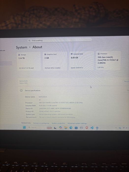 Dell Rostro Pc intel i5 gen 11th