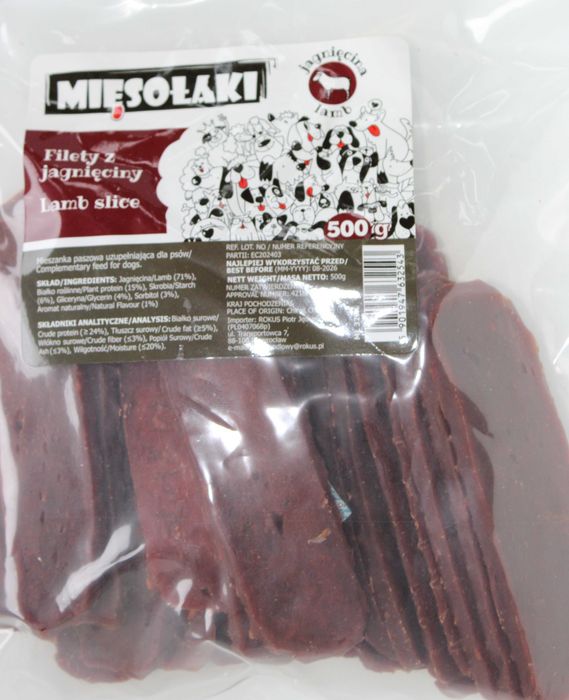 Mięsołaki Filety z jagnięciny 500g - 10 opakowań