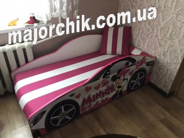 Ліжко машина з матрасом кровать машинка