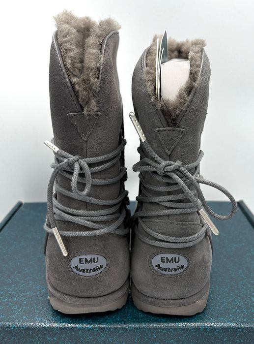 ‼️Nowe oryginalne botki śniegowce EMU AUSTRALIA szare 33,35 AZ 007