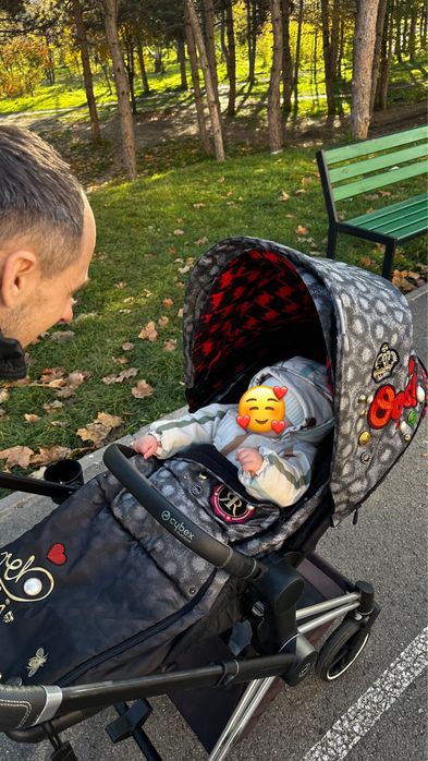 Візочок Cybex Priam lux 2в1 Rebellious коляска сайбекс пріам футмуф