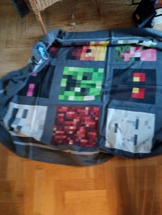 Minecraft 140x200 pościel bawełna