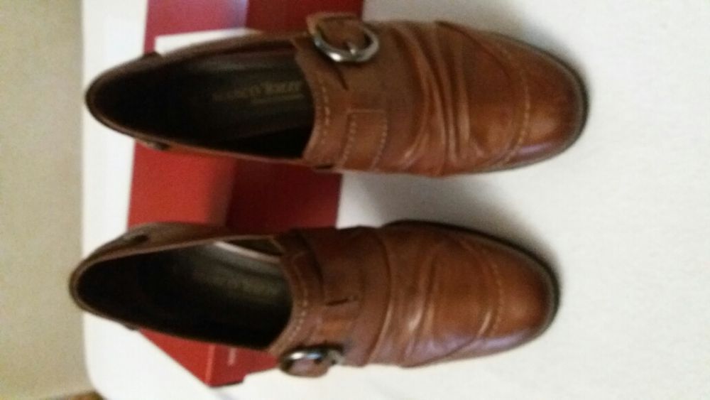 Buty damskie skorzane , brązowe