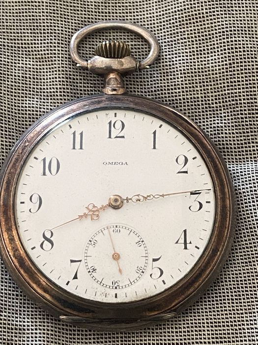 Relogio Omega ,1905/1912 ,prata 0.800 ,a funcionar ,raro