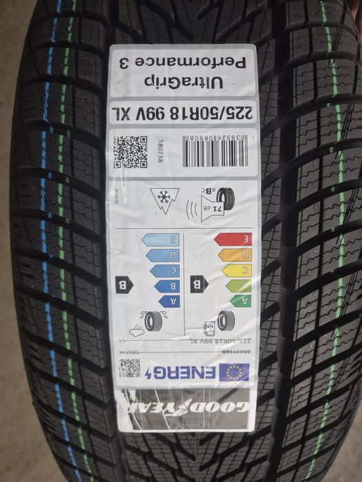Nowe opony zimowe Goodyear UltraGrip Performance 3 225/50R18 99V XL