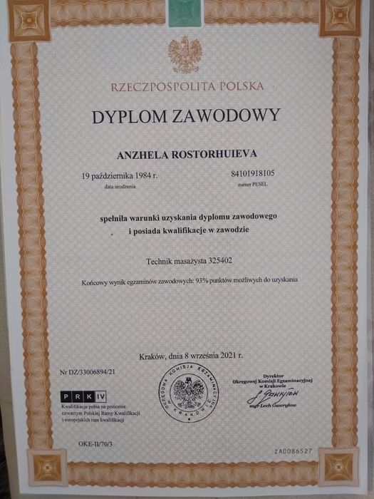 Profesjonalny masaż