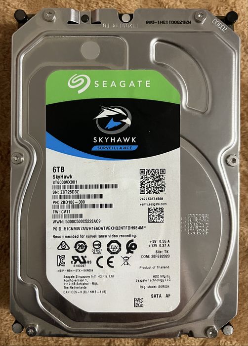 HDD Seagate SkyHawk 6tb