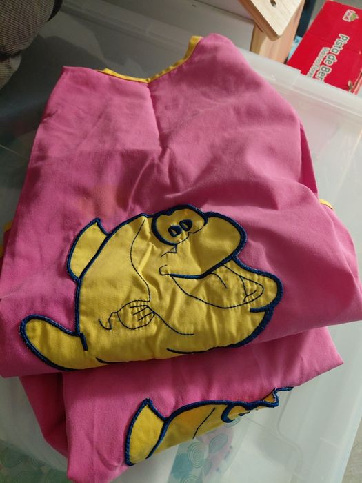 Conjunto bata, chapeu Peixinho Amarelo