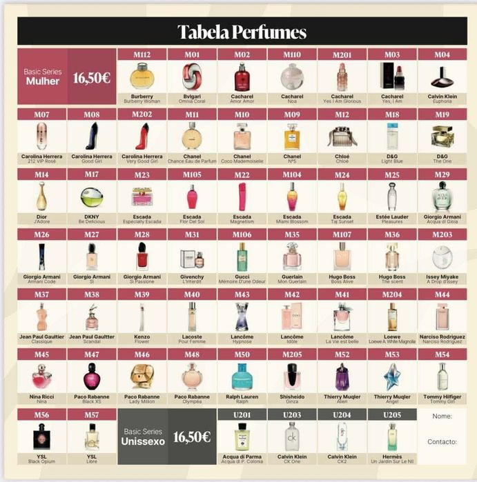 Perfumes genéricos 50ml