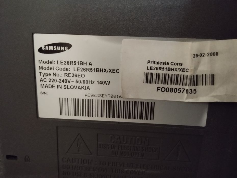 TV e Monitor Samsung 26'' SCART sem comando