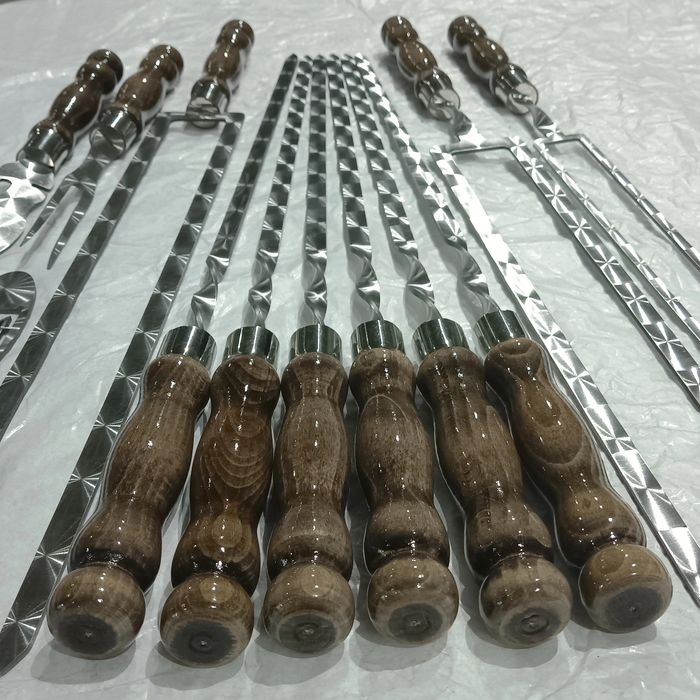 Заготовки для шампурів + готові шампури лазерного різу