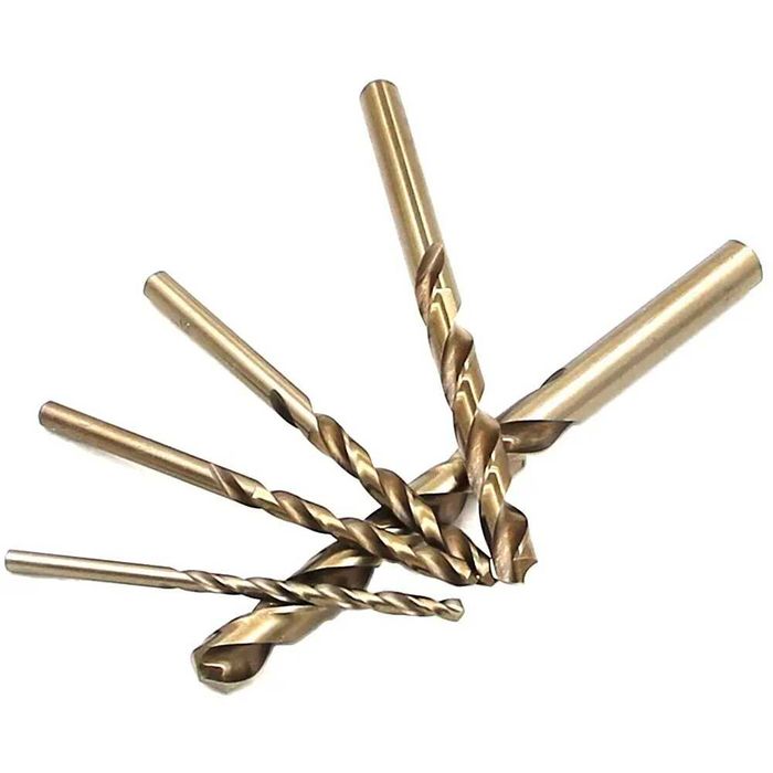 Wiertła kobaltowe (5%) M35 do metalu - 5 el 4-10 mm