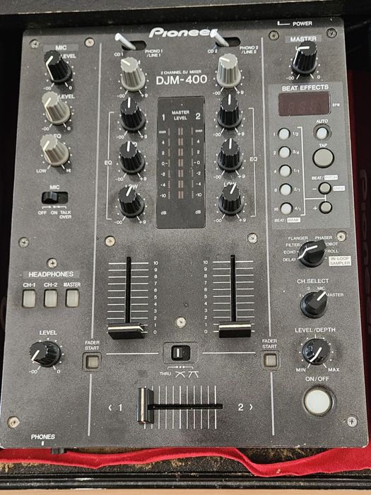 2x CDJ-400 + DJM-400 + case Pioneer DJ