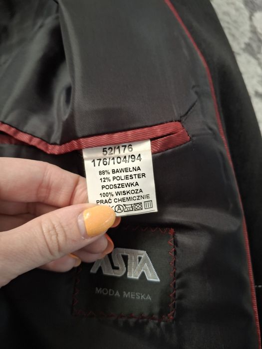 Męska marynarka czarna - Asta