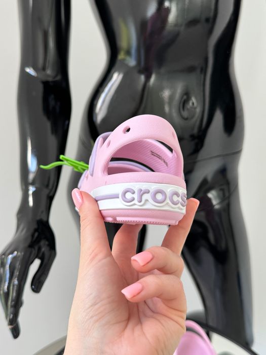 Детские босоножки кроксы Crocs C11 на липучках 28/29/30/31/32/33/34/35р