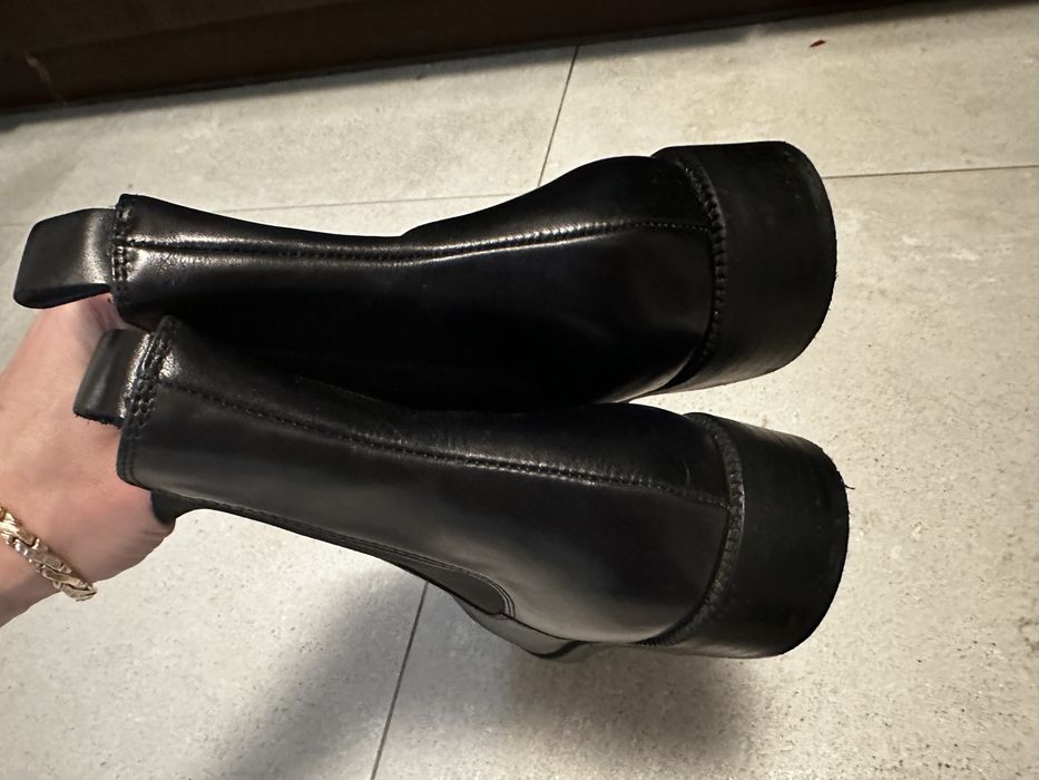 Damskie botki Massimo Dutti Flat Chelsea Boots, r.42, bdb