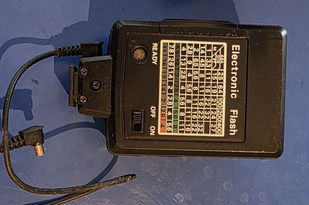 Flash vintage, com caixa