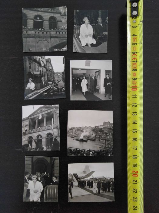 fotos antigas da visita da rainha Isabel II a Portugal em 1957 e afins