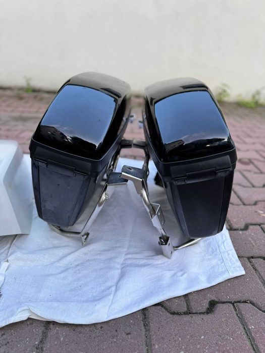 kufry boczne i centralny ze stelażem BMW R 1200 RT