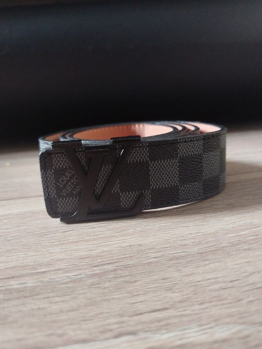 Czarny pasek Louis Vuitton 110cm