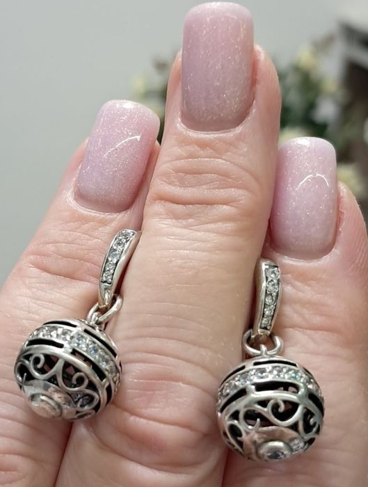 Сережки з цирконіями-1900