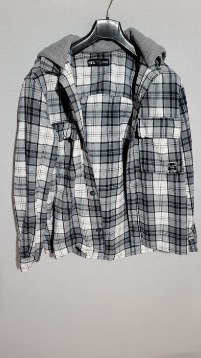 Тепла рубашка Zara з капюшоном S