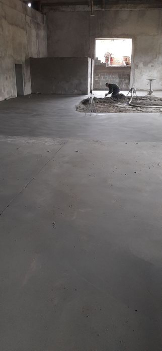 Стяжка підлоги напівсуха машинна,тепла підлога