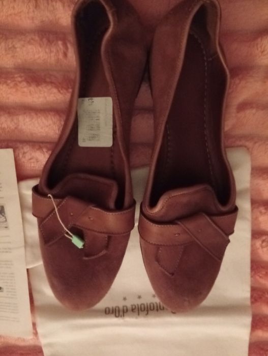 Mokasyny damskie ze skóry