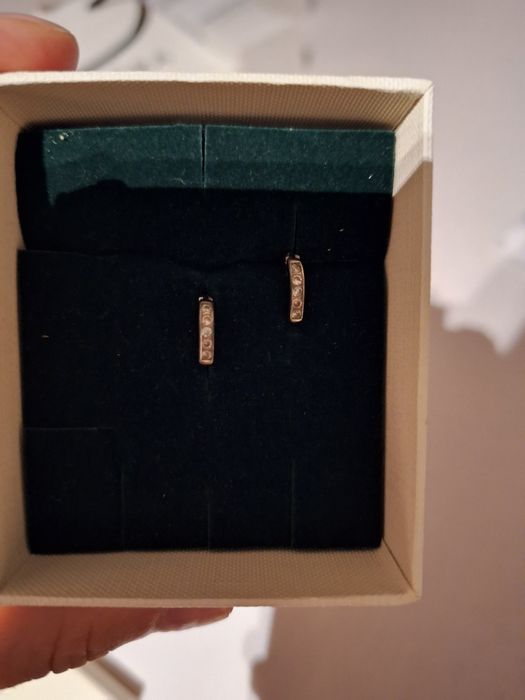 YES kolczyki dla dziewczynki srebrne cyrkonie angielskie