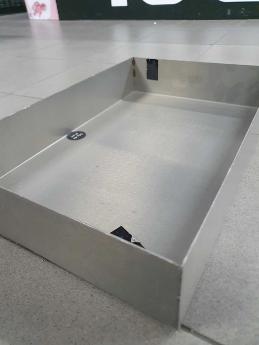 Tabuleriros em inox 40cmx26cmx7cm