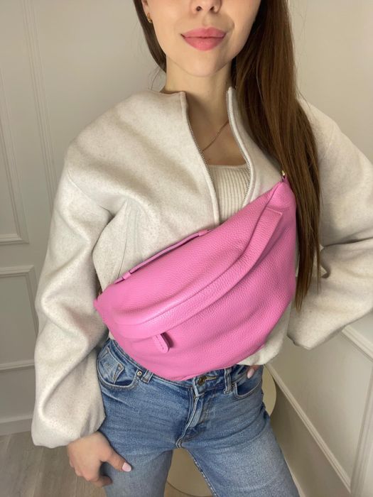 Nerka skóra skórzana naturalna włoska nowa beż róż błękit żółta biała