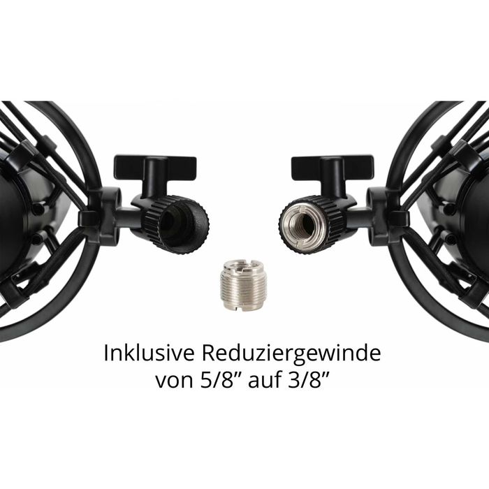 Mikrofon wielkomembranowy + Spider + Osłona przeciwwietrzna