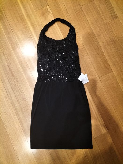 -70 % Nowa sukienka cekinowa (S) IntelliGent odkryte plecy