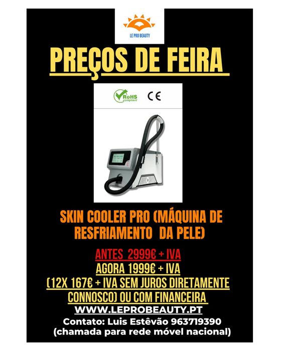 Skin Cooler (Resfriamento da pele na realização e remoção tatuagens)