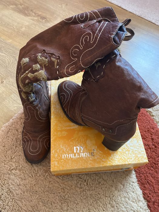 Сапоги демисизонные. Кожанные. Р. 38(39)