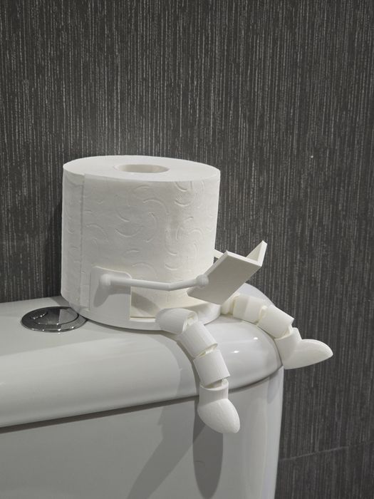 Suporte Papel Higiénico Divertido a Ler