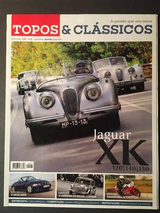 JAGUAR - 6 revistas - 5 Classic & Sports Car e 1 Topos & Clássicos