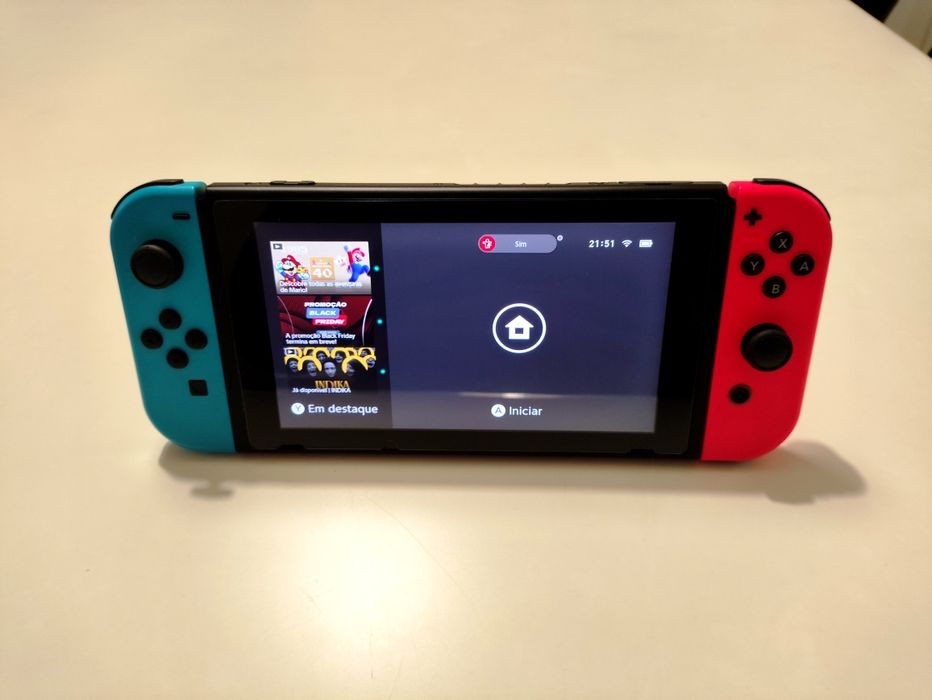 Nintendo Switch em excelente estado + ofertas + 2 anos de garantia