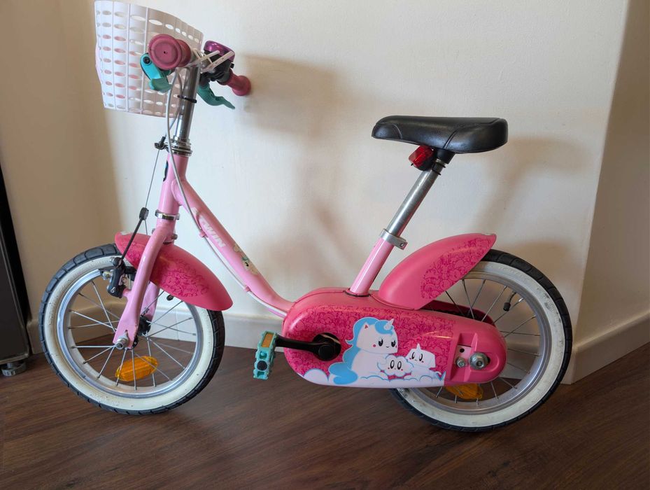 Bicicleta 14 Polegadas Criança Btwin Unicorn 3-5 anos