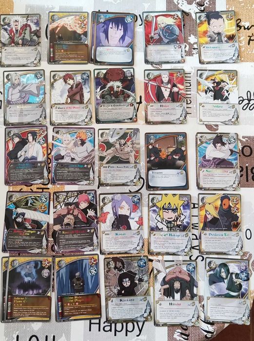Cartas Naruto CCG originais - diversos sets e raridades