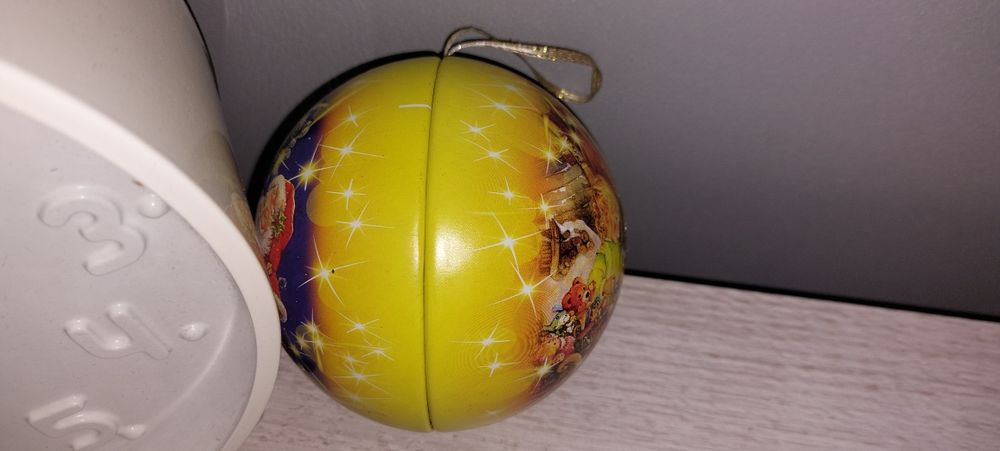 Kula Boże Narodzenie Mikołaj pudełko ozdoba