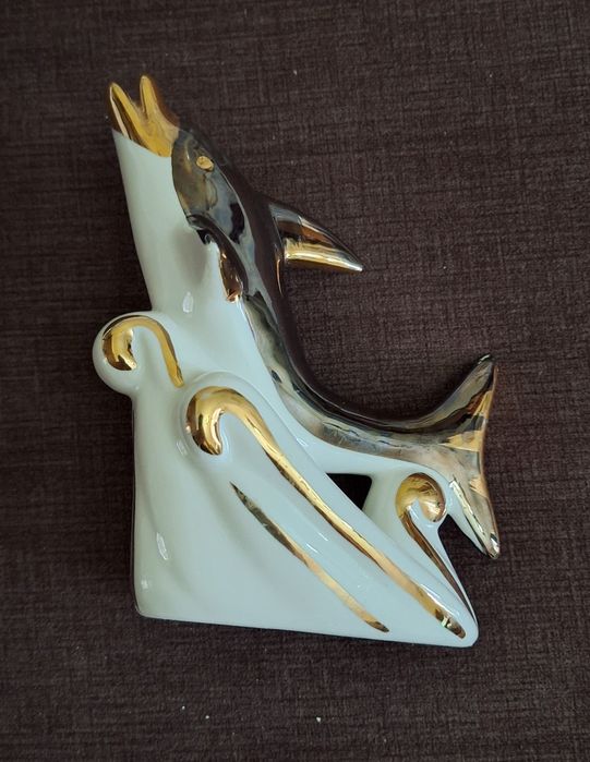 Peça decoração Golfinho Decorativo - Porcelana